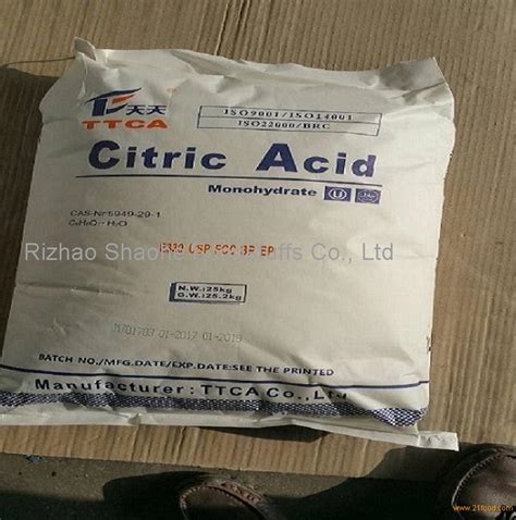 Food Grade Ttca Citric Acid Monohydrate China Ttca Price Supplier 21food