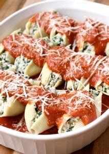 Italian Stuffed Shells Spinach Meat Stuffed Pasta Shells Mantitlement