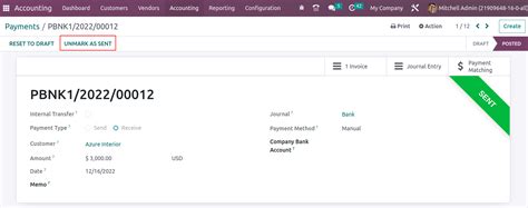 4 7 Customer Payments Odoo 16 Accounting Book