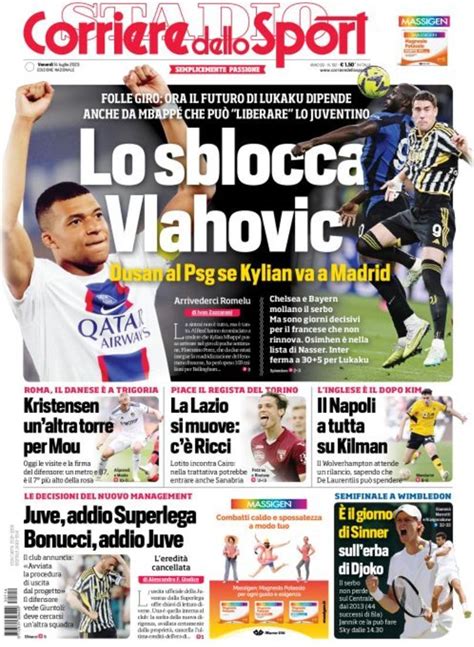 Capa Corriere Dello Sport Julho Capasjornais Pt