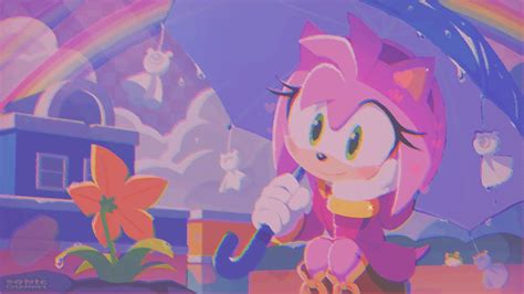 Cute Kawaii Wallpaper Edit Amy Rose Sonic The Hedgehog Aesthetic