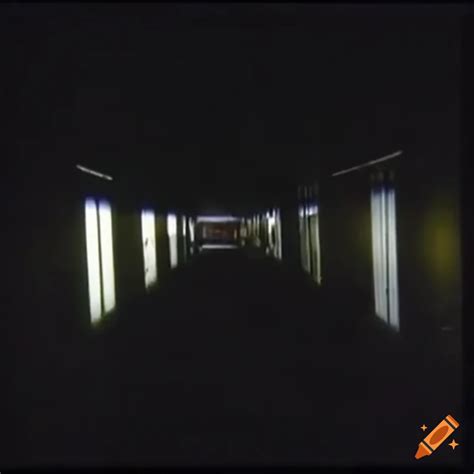 Entrance To An Old Metro Station In 1989 Captured In Found Footage Vhs