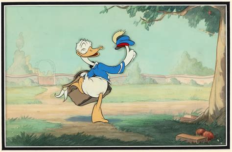 Hakes Donald Duck Mickeys Circus Framed Animation Cel Display