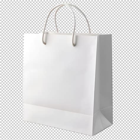 Modelo De Bolsa De Papel En Blanco Para Compras En Un Fondo