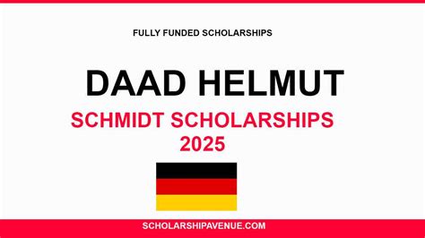 Fully Funded Daad Helmut Schmidt Scholarships