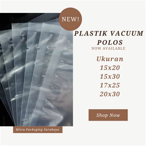 Jual Plastik Vacuum Polos Vakum Plastik Polos Vakum Bag Makanan Kemasan