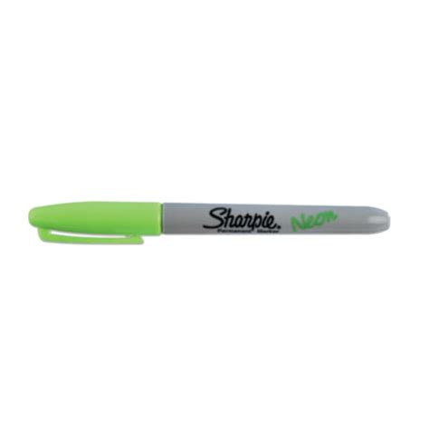 Sharpie 1860447 Neon Green Fine Tip Permanent Marker 12pack