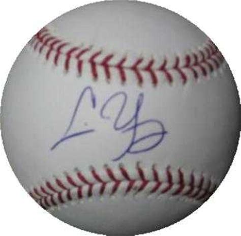 Chris Young autographed Baseball Outfielder