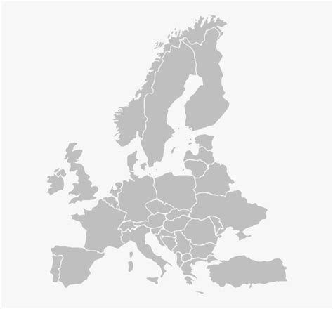 Europe Map Grey Png Transparent Png Transparent Png Image Pngitem