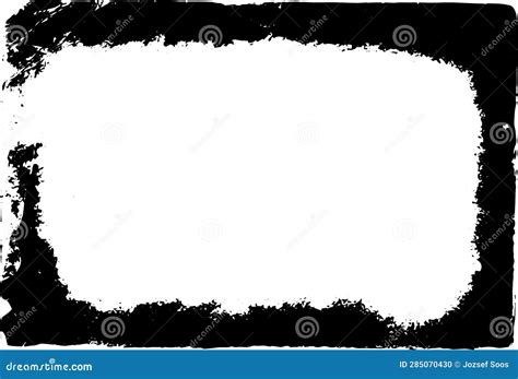 Grunge Border Vector Texture Background Abstract Frame Overlay Dirty