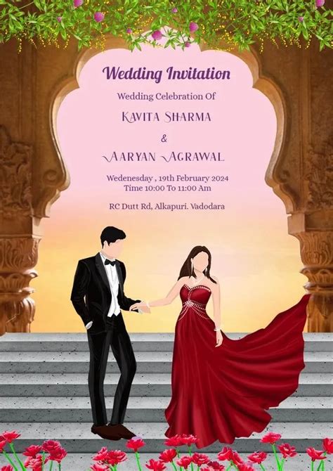 Indian Wedding Invitation Cards Templates Free Download - Crafty Art ...