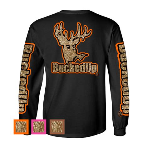 Bucked Up | BuckedUp Long Sleeve Black with Buckskin Logo – BuckedUp Apparel