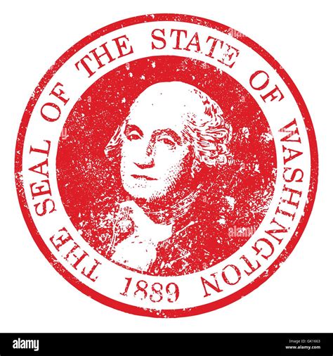 Washington State Seal Stamp Stock Vector Image & Art - Alamy