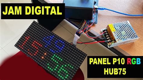 Jam Digital Panel P Rgb Hub Arduino Youtube