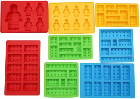 8pc Candy Molds For Lego Lovers Chocolate Molds Ice Cube