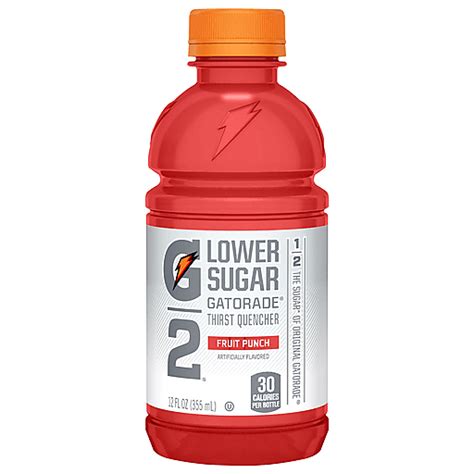 Gatorade Thirst Quencher Lower Sugar Fruit Punch 12 Fl Oz Sports And Energy Foodtown