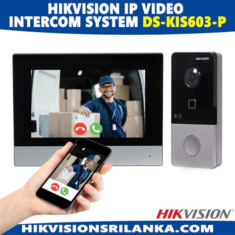 Best Hikvision IP Video Door Phone Intercom System DS KIS603 P In Sri Lanka