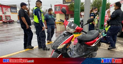 Hoy Tamaulipas Seguridad Tamaulipas Derrapa Motociclista Y Queda