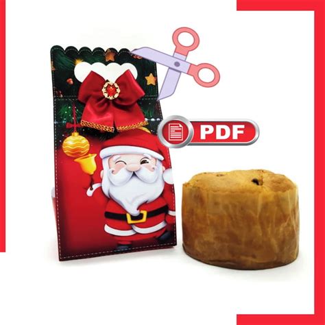 Arquivo De Corte Pdf Embalagem Para Panetone Gr Natal Elo