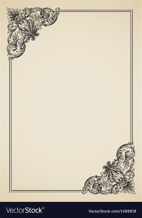 Victorian Frame Border Design