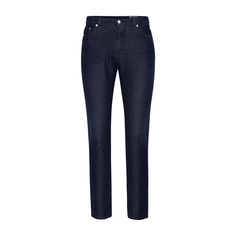 Buy Men Dark Blue Slim Straight Wash Jeans Online The Collective