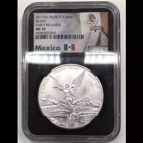 2017-Mo NGC MS-70 EARLY RELEASES MEXICO Silver ONZA (Troy Ounce of ...