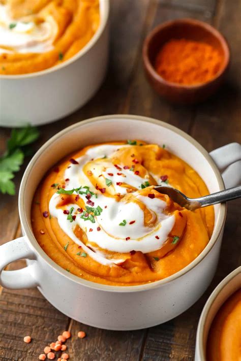Creamy Carrot And Lentil Soup Nora Cooks