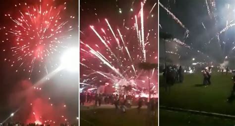 terrifying  years firework accident leaves  people injured