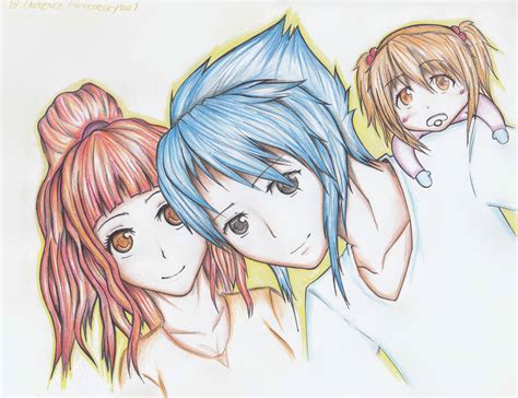 Anime Family Drawing at PaintingValley.com | Explore collection of ...