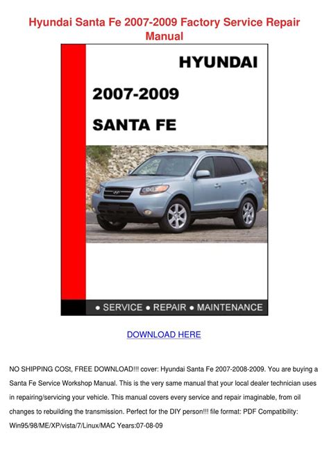 Hyundai Santa Fe Service Manual