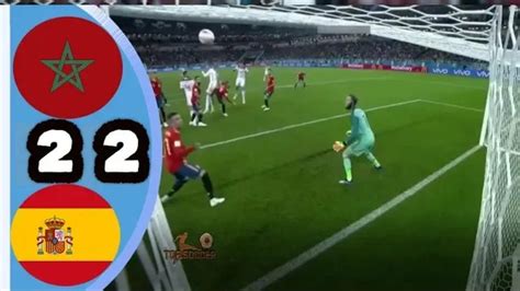 مباراة مجنونة إسبانيا ~ المغرب 2 2 كأس العالم 2018 إسبانيا تحت القصف