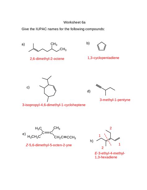 Iupac Nomenclature Worksheet Iupac Nomenclature Practice Nbkomputer