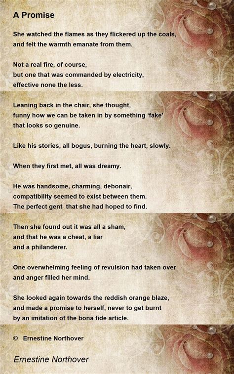 A Promise A Promise Poem By Ernestine Northover