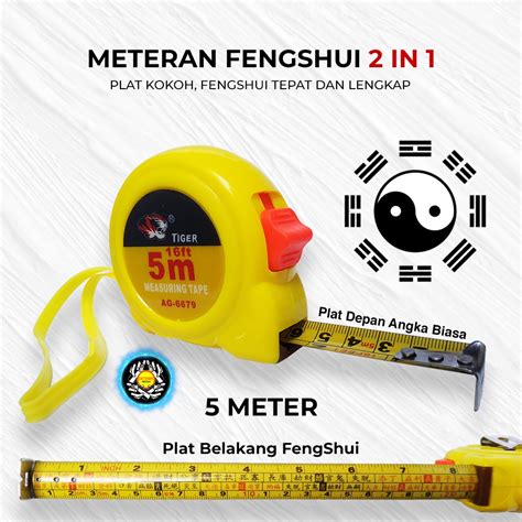 Meteran FENGSHUI 5 Meters 2 IN 1 SUPER Acurate MEASURING MEASUREMENT