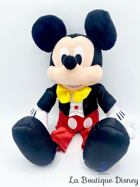 Peluche Mickey Mouse Costume Disneyland Paris Disney Noir Rouge