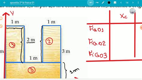 Aula 03 Exercício metodo 01 sobre centro de massa YouTube