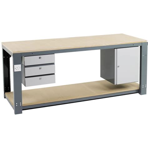 Garage Workbench with Drawers | Heavy Duty Industrial Workbench | LLM Handling