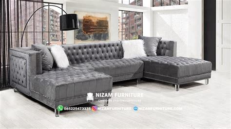 Sofa Ruang Tamu Minimalis Navy Rosella Luxury NF5