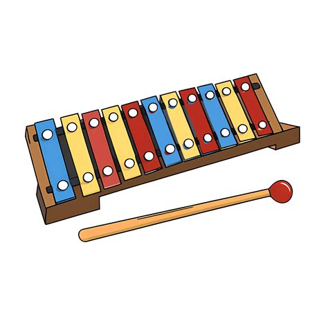 Xylophone Hand Drawn Cartoon Style Illustration Ai Generated 29891879 Png