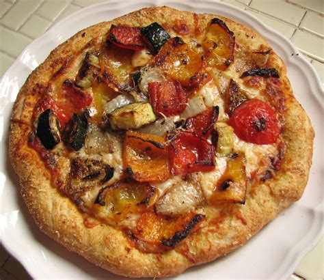 Roasted Vegetable Pizza Vegetable Pizza Roasted Vegetables Recipes