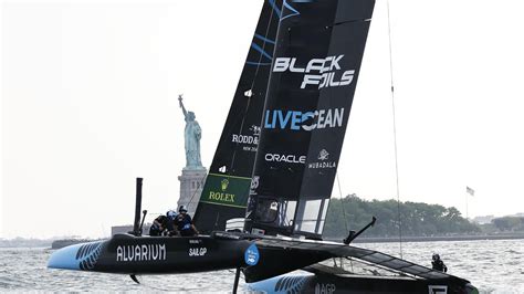 Sailgp New York Tom Slingsbys Australian Crew Move Into Second Ahead