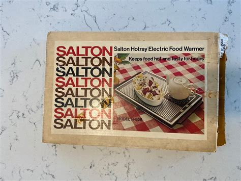 Salton Hotray Electric Food Warmer Hot Tray Model H Glass Top