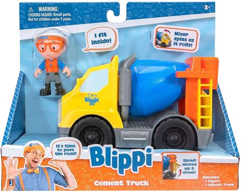 Blippi Cement Truck Vehicle Jazwares - ToyWiz