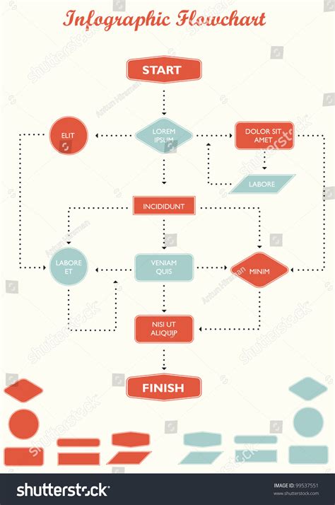 Detail Infographic Flowchart Vector Illustration Shutterstock