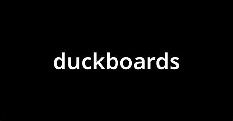 「ダックボードduckboards」とは？ カタカナ語の意味・発音・類語辞典