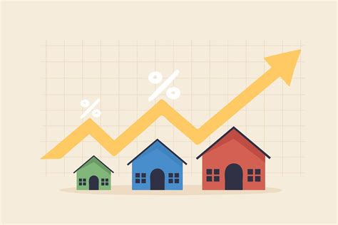 Housing Price Rising Up Real Estate Investment Or Property Growth