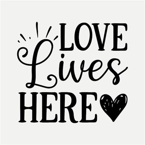 Premium Vector | Love lives here