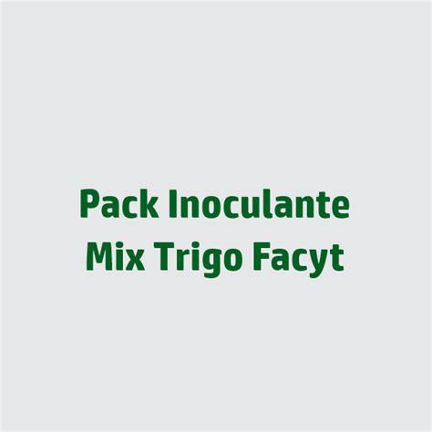 Inoculante Nutri Pack Origen Facyt América Agro Business