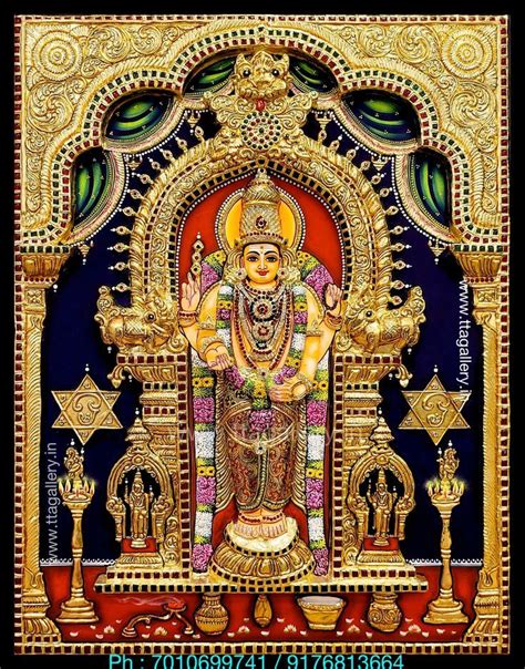 Murugan Traditional Tanjore Painting Tanjore Painting Mysore