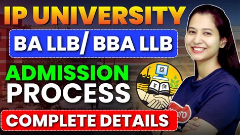 Ip University Full Admission Process Ba Llb Bba Llb Admission Process